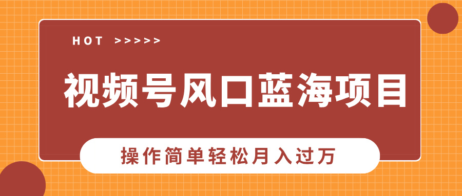 （13945期）视频号风口蓝海项目，中老年人的流量密码，操作简单轻松月入过万|艾一资源