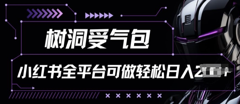 小红书等全平台树洞受气包项目，轻松日入一两张【揭秘】|艾一资源