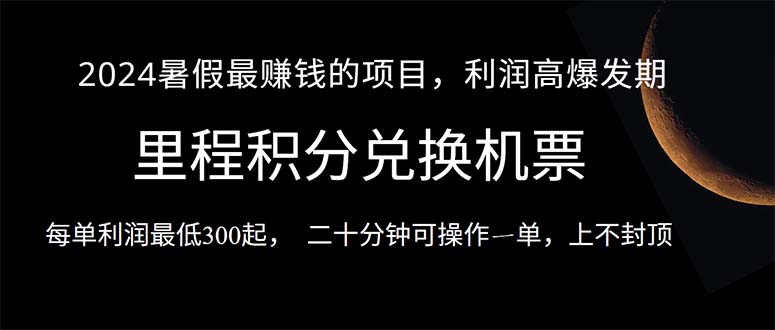 （10995期）2024暑假最暴利项目，目前做的人很少，一单利润300+，二十多分钟可操…|艾一资源