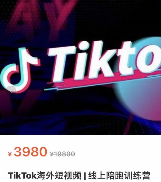 （3509期）TikTok海外抖音短视频线上陪跑训练营，玩赚Tiktok少走弯路