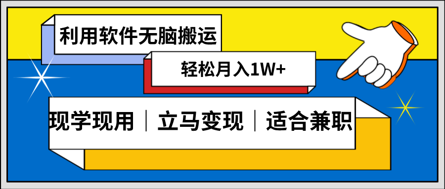 （8496期）低密度新赛道 视频无脑搬 一天1000+几分钟一条原创视频 零成本零门槛超简单|艾一资源