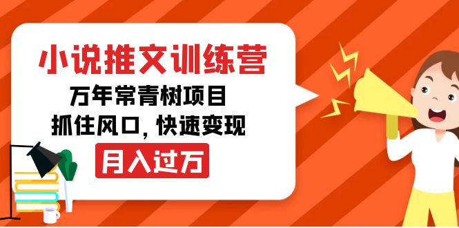 （4049期）小说推文训练营，万年常青树项目，抓住风口，快速变现月入过万|艾一资源