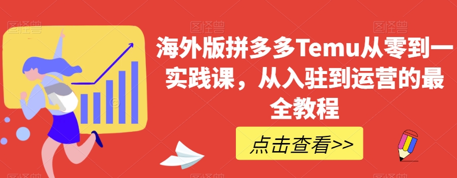 海外版拼多多Temu从零到一实践课，从入驻到运营的最全教程|艾一资源