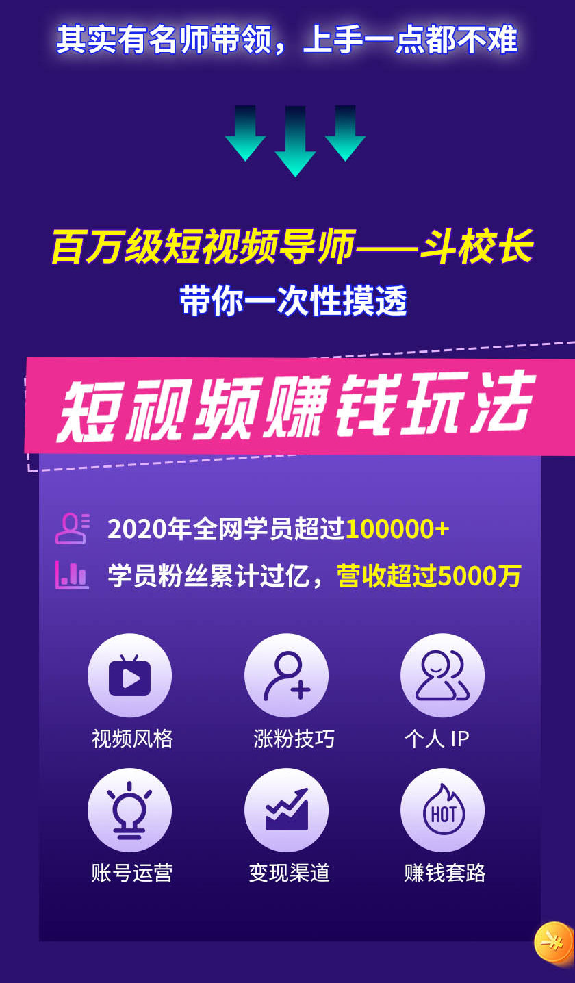 （1355期）15天短视频掘金营：会玩手机就能赚钱，新手暴利玩法月入几万元（15节课）