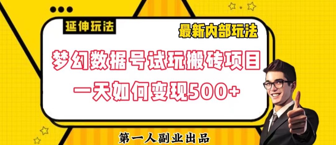 数据号回归玩法游戏试玩搬砖项目再创日入500+【揭秘】|艾一资源