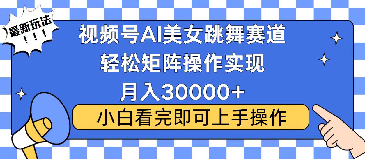 （13813期）视频号蓝海赛道玩法，当天起号，拉爆流量收益，小白也能轻松月入30000+|艾一资源