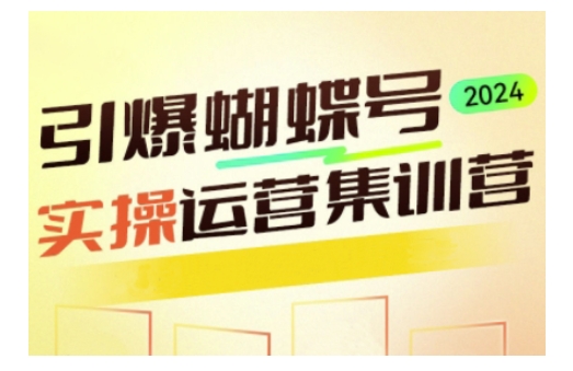 引爆蝴蝶号实操运营，助力你深度掌握蝴蝶号运营，实现高效实操，开启流量变现之路|艾一资源