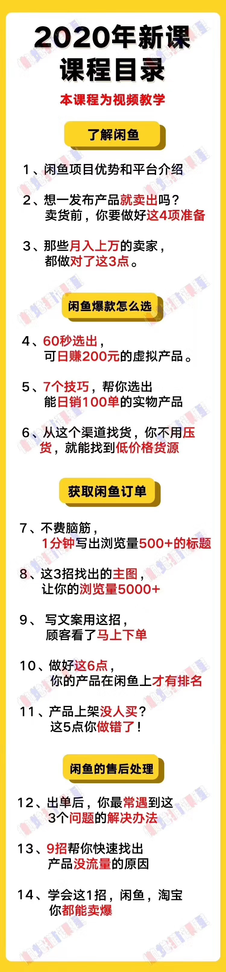 （1292期）懒觉猫闲鱼初级+高级课程 - 副业月入过万实操讲解 纯干货（无水印）