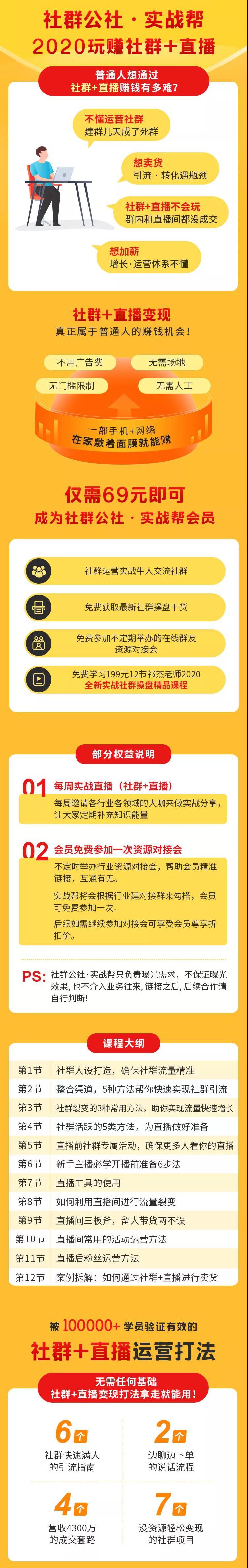 （1393期）2020一起玩赚社群+直播：社群快速满人技术，普通人一部手机+网络在家躺赚