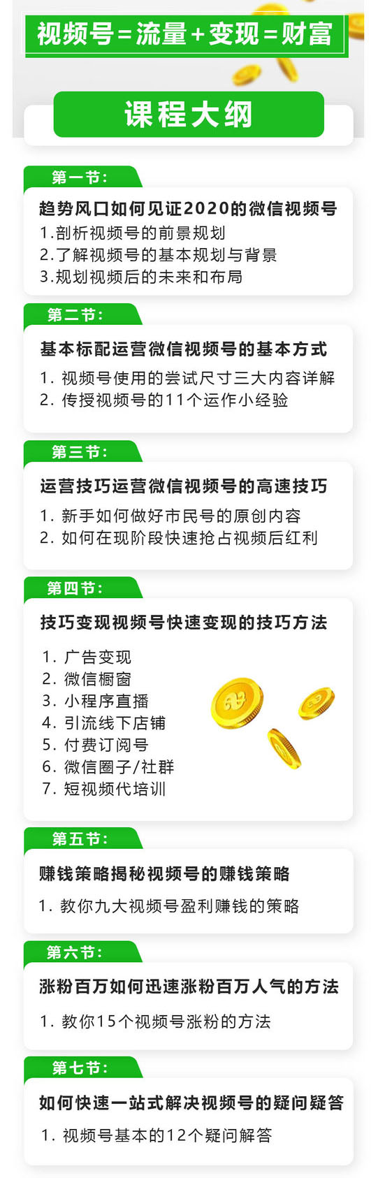 （3020期）玩转微信视频号赚钱：小白变大咖 涨粉百万 实现快速变现1000万的现金流